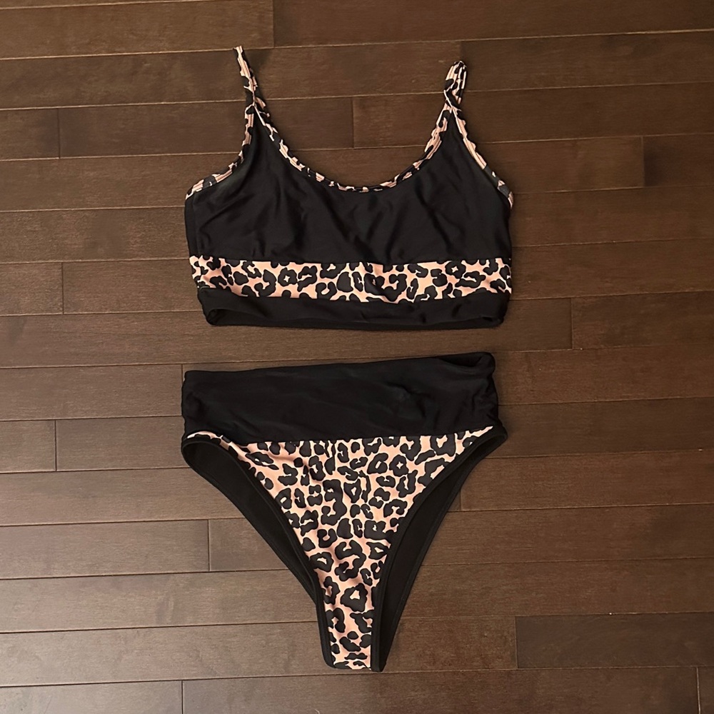 Leopard Print Bikini Set